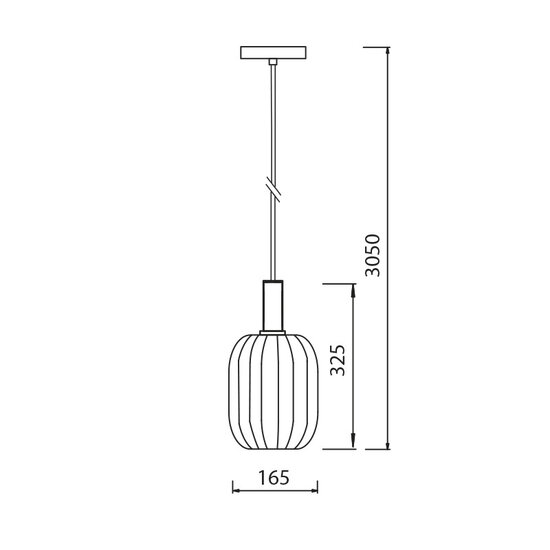 Fantasia Fantasia Noah pendant lamp in black with gold, diameter 160 mm, height 320 mm, E27 fitting, 3 metre fabric cable, IP20