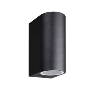 Fantasia Flux R aplique exterior negro, 2x GU10 IP54
