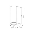 Fantasia Fantasia Flux R aplique de exterior con luz arriba y abajo, casquillo 2x GU10, negro, IP54, 150 x 70 x 95 mm