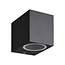 Fantasia Fantasia Filip applique murale carrée, aluminium noir, IP54, GU10 (ampoule excl.), max. 35W, 70x80x95mm