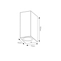 Fantasia Fantasia Flux SQ eckige Außenwandleuchte mit Auf- und Ablicht, 2x GU10-Fassung, schwarz, IP54, 150 x 70 x 95 mm