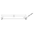 Fantasia Guri aplique LED 54W 3000K negro, regulable, 6320 lúmenes, altura 1800 mm, IP20, clase energética E