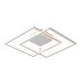 Fantasia Fantasia Nori LED wand- en plafondlamp, 42W, 3000K warm wit, dimbaar, 540x480x60mm, aluminium/silicone, wit