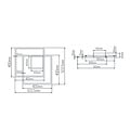 Fantasia Nori LED wall and ceiling light, 42W, 3000K warm white, dimmable, 540x480x60mm, aluminium/silicone, white