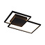 Fantasia Plafonnier LED Fantasia NORI, aluminium noir, 44W 3000K blanc chaud, 480x340x60 mm, dimmable