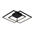 Fantasia Fantasia NORI schwarze LED Wand- und Deckenleuchte, 42W, 3000K warmweiß, dimmbar, 540x480x60 mm