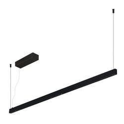 Baton LED pendellamp 1200mm dimbaar mat zwart 3000K