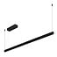 Fantasia Suspension LED Baton 1200mm, aluminium noir mat, 38W dimmable, 3000K blanc chaud, 760 lumens, IP20