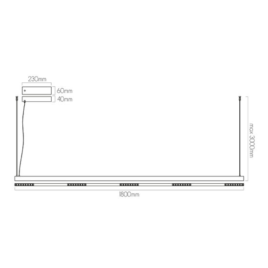 Fantasia Fantasia Bardot lámpara colgante medium LED 40W 3000K negro mate regulable