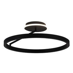 Fantasia Bardot plafón redondo negro mate Ø600 mm LED