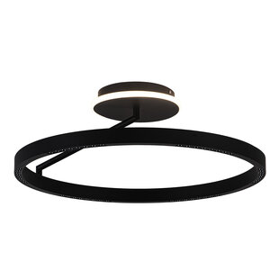 Fantasia Bardot plafón redondo negro mate Ø600 mm LED