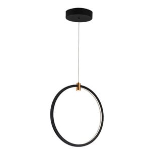 Lámpara colgante LED Magico 24W vertical negro y oro Ø400mm