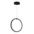 Fantasia Magico LED hanglamp 24W verticaal zwart en goud Ø400mm