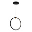Fantasia Fantasia Magico pendellamp LED 24W 3000K zwart en goud, verticaal, diameter 400 mm