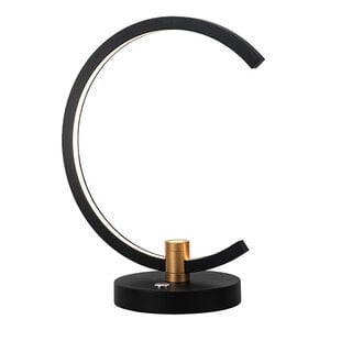 Lampe à poser Trendsy LED dimmable noir-or Ø300mm