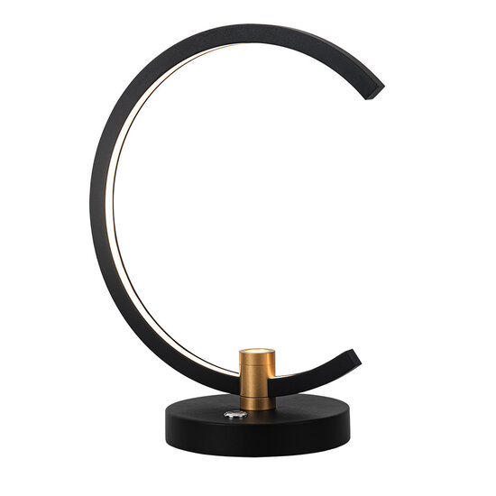 Fantasia Fantasia Magico Tischlampe LED 6,8W 3000K schwarz und gold, Durchmesser 300 mm, Höhe 339 mm