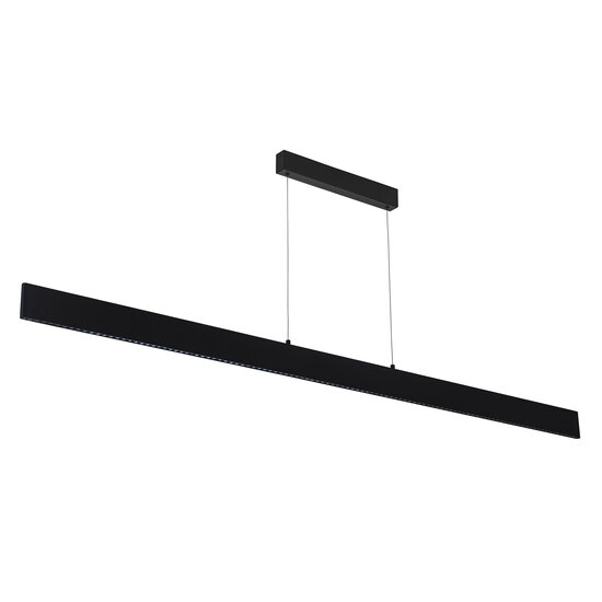 Fantasia Lámpara colgante Fantasia ALYN, 180 cm de ancho, aluminio negro mate, apta para LED hasta 40W, 3000K, Ra >80, IP20