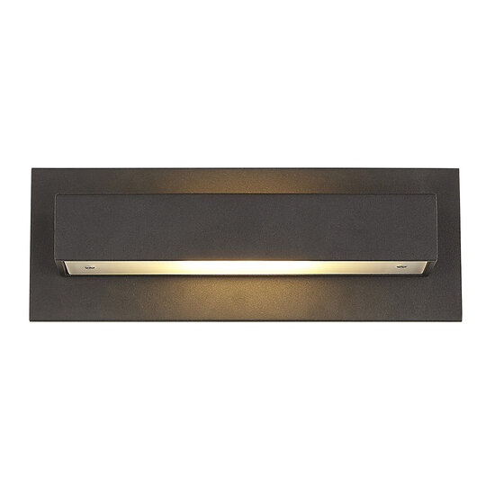 Fantasia Aplique de pared Fantasia Nenad, aluminio negro satinado, casquillo R7s, máx. 10W LED (118mm), regulable, IP20