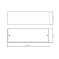 Fantasia Fantasia Floris Wandleuchte, Aluminium, 245mm lang, R7s-Fassung max. 10W LED, warmweiß, dimmbar, IP20