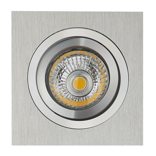 Fantasia Fantasia Zoom I foco empotrable de aluminio, GU10 5W LED (2700K), regulable, bombilla incluida, 95x95 mm