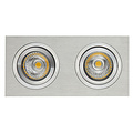 Fantasia Fantasia ZOOM I recessed spotlight ALU 2x 5W LED GU10 dimmable incl. - 2700K, IP20, 95x190mm