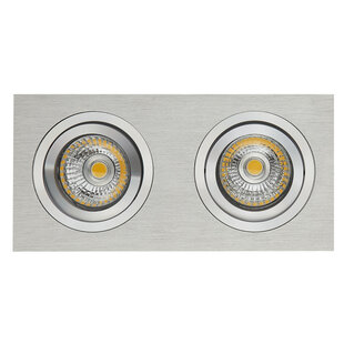 Fantasia ZOOM I recessed spotlight ALU 2x GU10 dimmable incl.