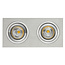Fantasia Fantasia ZOOM I recessed spotlight ALU 2x 5W LED GU10 dimmable incl. - 2700K, IP20, 95x190mm