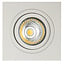 Fantasia Zoom I witte inbouwspot, aluminium, 95x95 mm, GU10 5W LED 2700K 400 lumen, dimbaar, IP20, lichtbron inbegrepen