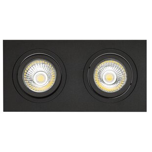 Fantasia ZOOM I Einbaustrahler schwarz 2x GU10 LED dimmbar