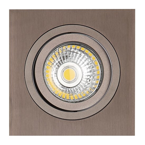 Fantasia Fantasia ZOOM I Einbaustrahler bronze, Aluminium, GU10 LED 5W dimmbar inkl., 2700K warmweiß, 95x95 mm, IP20