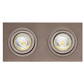Fantasia Fantasia ZOOM I inbouwspot brons, 2x 5W LED GU10, dimbaar, 2700K, IP20, aluminium, incl. lichtbron