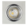 Fantasia Fantasia ZOOM II inbouwspot in aluminium, GU10 fitting, 5W LED dimbaar, 2700K warm wit licht, 95x95mm
