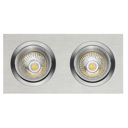 Foco empotrable Fantasia Zoom II ALU, 2x GU10 LED 5W regulable