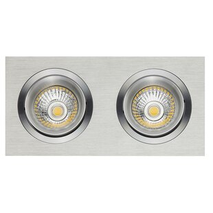 Spot encastrable Fantasia Zoom II ALU, 2x GU10 LED 5W dimmable