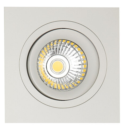 Fantasia Fantasia ZOOM II foco empotrable blanco, GU10, 5W LED 2700K regulable, aluminio, 95x95mm, IP20