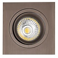 Fantasia Foco empotrable Fantasia Zoom II en bronce, bombilla GU10 5W LED regulable 2700K, IP20, 95x95mm