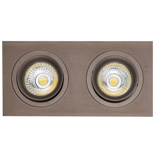 Fantasia Fantasia Zoom II Einbaustrahler bronzefarben, 2x 5W LED GU10, dimmbar, 2700K warmweiß, IP20