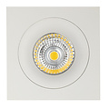 Fantasia Fantasia Mozes III Einbaustrahler aus weißem Aluminium mit GU10-Fassung und dimmbarer 5W-LED