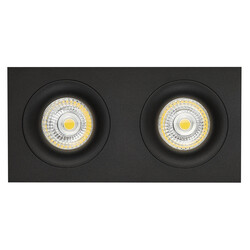 Fantasia Mozes III spot encastrable noir 2x GU10 dimmable