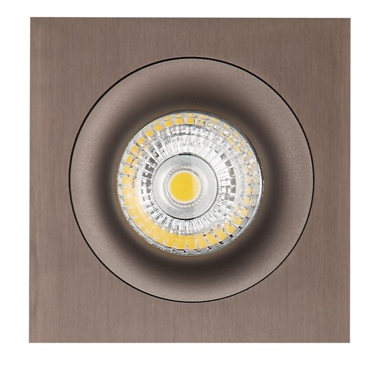 Fantasia Fantasia ZOOM III foco empotrable bronce, 1x GU10 5W LED 2700K regulable, 95x95mm, IP20