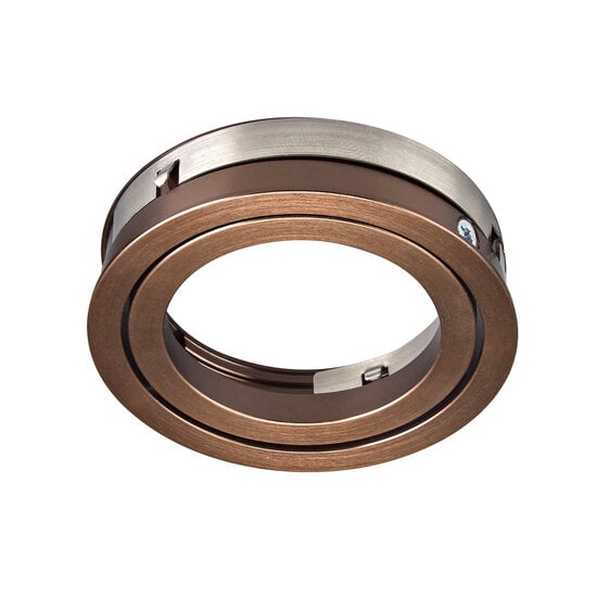 Fantasia Zoom III inbouwspot in brons aluminium, GU10 5W LED 2700K dimbaar incl., 95x95 mm, IP20, 400 lumen