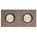 Fantasia Fantasia Mozes III Einbaustrahler aus bronzefarbenem Aluminium mit 2x GU10-Fassung und dimmbarer 5W-LED