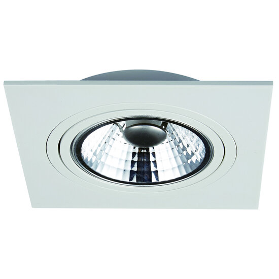 Fantasia Fantasia Barema AR111 quadratischer Einbaustrahler weiß, inkl. AR111 LED 12,4W 2700K, 180x180 mm