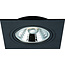 Fantasia Foco empotrable cuadrado Fantasia Barema de aluminio negro con casquillo AR111 y LED 12,4W incluida