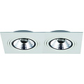 Fantasia Fantasia Barema AR111 foco empotrable rectangular blanco, 2 luces, incl. 2x AR111 12,4W 2700K, 180x350mm