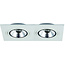 Fantasia Fantasia Barema AR111 inbouwspot rechthoek wit, 2-lichts, incl. 2x AR111 12,4W 2700K, 180x350mm