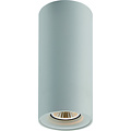 Fantasia Plafonnier cylindrique Fantasia Tubo en aluminium blanc avec douille GU10 et LED 5W dimmable