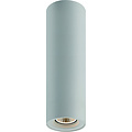 Fantasia Lámpara de techo cilíndrica Fantasia Tubo de aluminio blanco con casquillo GU10 y LED 5W regulable