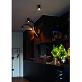 Fantasia Fantasia Zolan spot de plafond noir et or, aluminium, hauteur 110 mm, douille GU10, dimmable, LED 5W incluse