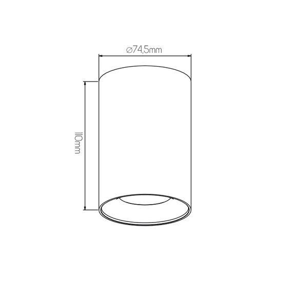 Fantasia Fantasia Zolan ceiling spot in black and gold, aluminium, height 110 mm, GU10 socket, dimmable, includes 5W LED